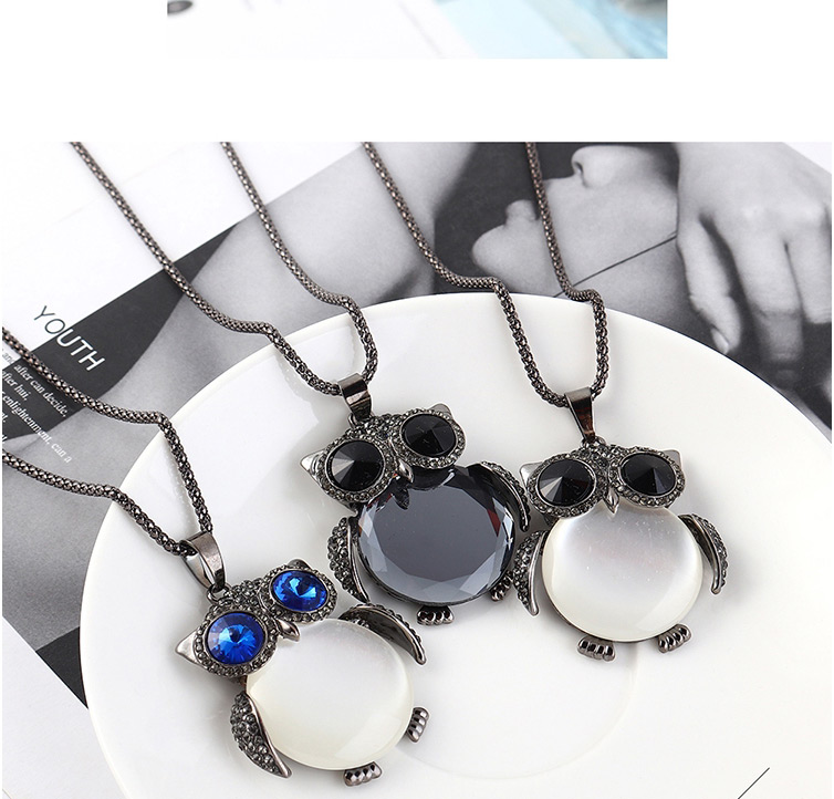 Fashion Gun Black + Black Eagle Diamond Necklace,Bib Necklaces