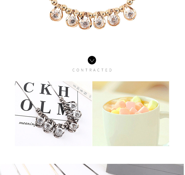 Fashion White Diamond Necklace,Bib Necklaces