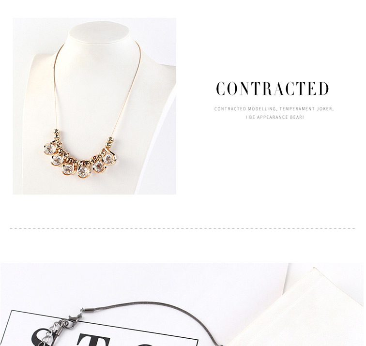 Fashion Gun Black Diamond Necklace,Bib Necklaces