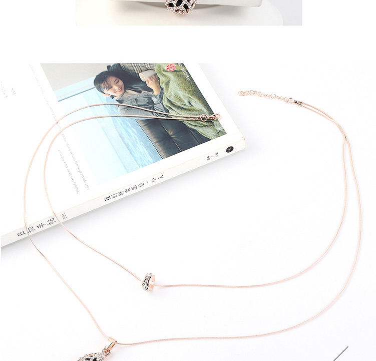 Fashion Gold Openwork Diamond Heart Necklace,Bib Necklaces