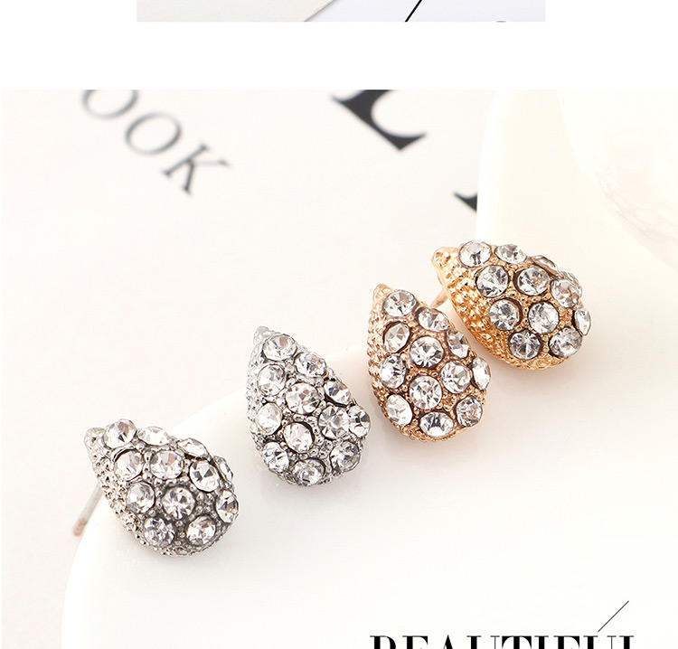Fashion White K Diamond Heart Necklace Earring Set,Jewelry Sets