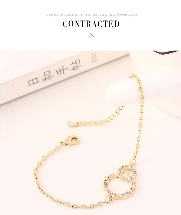 Fashion 14k Gold Bangle Bracelet With Diamonds,Bracelets