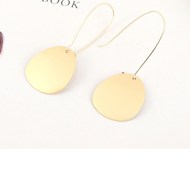 Fashion Dumb Gold Gold-plated Geometric Earrings,Earrings