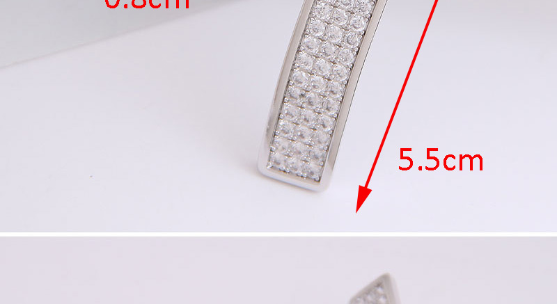 Fashion Silver Asymmetric Stud Earrings With  Silver And Diamonds,Stud Earrings