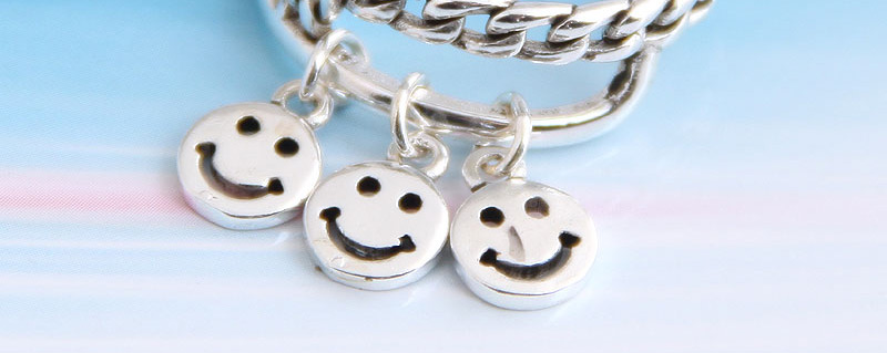 Fashion Silver Smiley Openwork Chain Ring,Fashion Rings