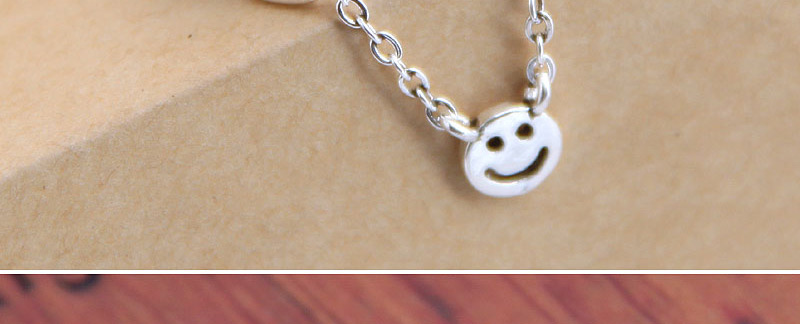 Fashion Silver Alphabet Smiley Chain Open Ring,Fashion Rings