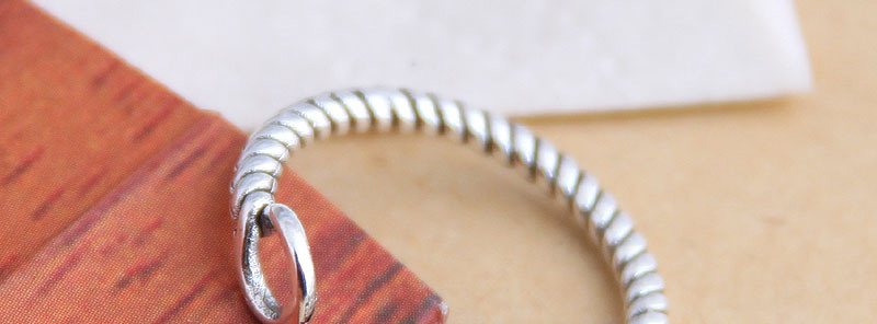 Fashion Silver Geometric Round Openwork Winding Open Ring,Fashion Rings
