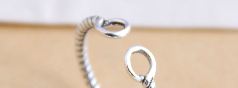 Fashion Silver Geometric Round Openwork Winding Open Ring,Fashion Rings
