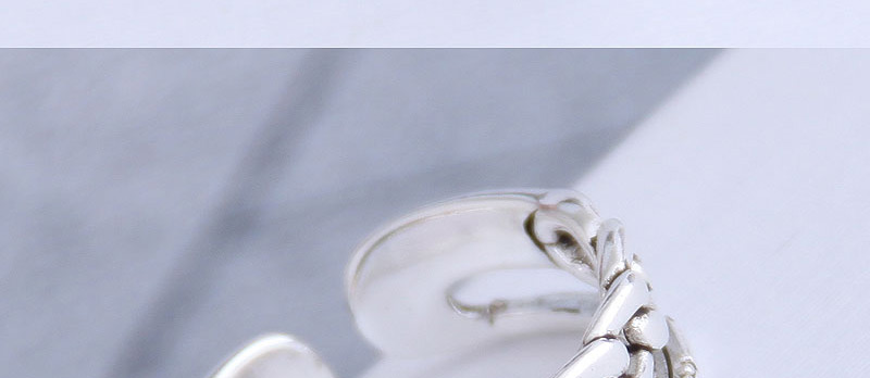 Fashion Silver Chain Cut Open Ring,Fashion Rings