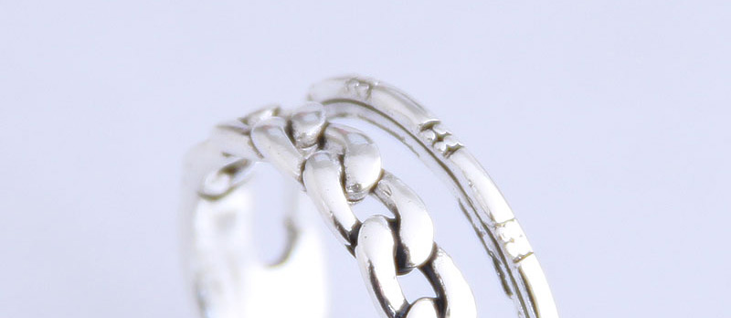 Fashion Silver Chain Cut Open Ring,Fashion Rings