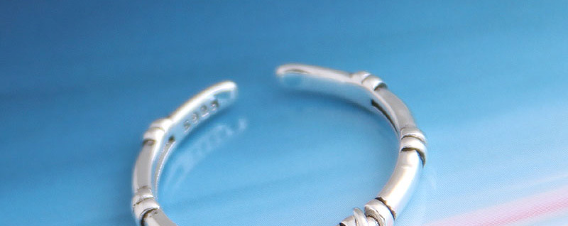 Fashion Silver Smiley Alphabet Chain Open Ring,Fashion Rings