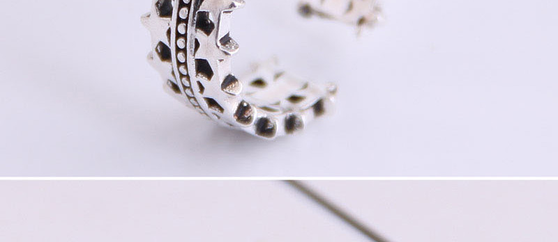 Fashion Silver Pentagram Openwork Ring,Fashion Rings