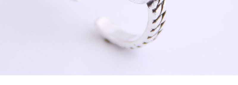 Fashion Silver Smiley Geometric Round Open Ring,Fashion Rings