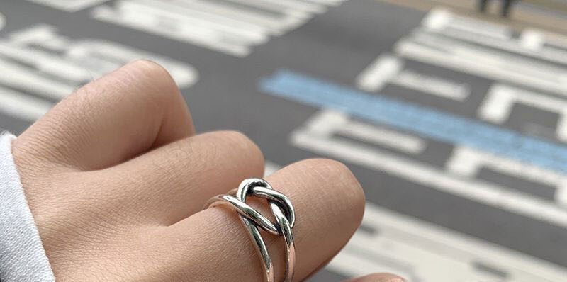 Fashion Silver Cross Cutout Love Open Ring,Fashion Rings