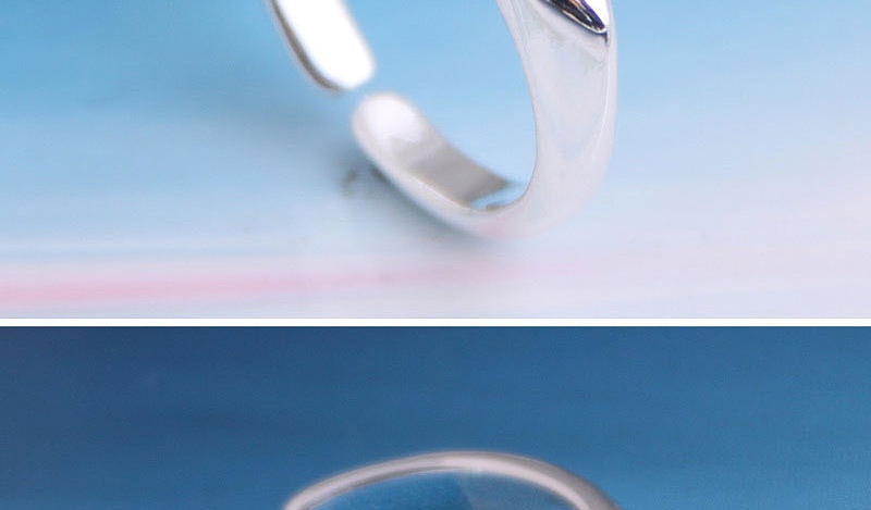 Fashion Silver Glossy Geometric Open Ring,Fashion Rings