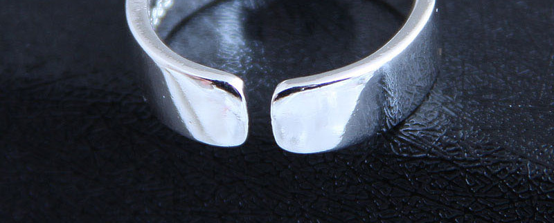 Fashion Silver Glossy Open Wide-breasted Ring,Fashion Rings