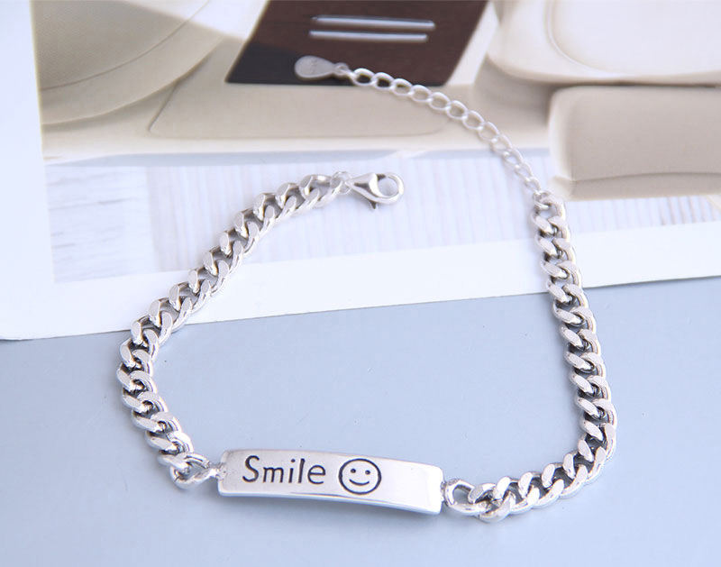 Fashion Silver Thai Imitation Silver Shield Smiley Bracelet,Fashion Bracelets