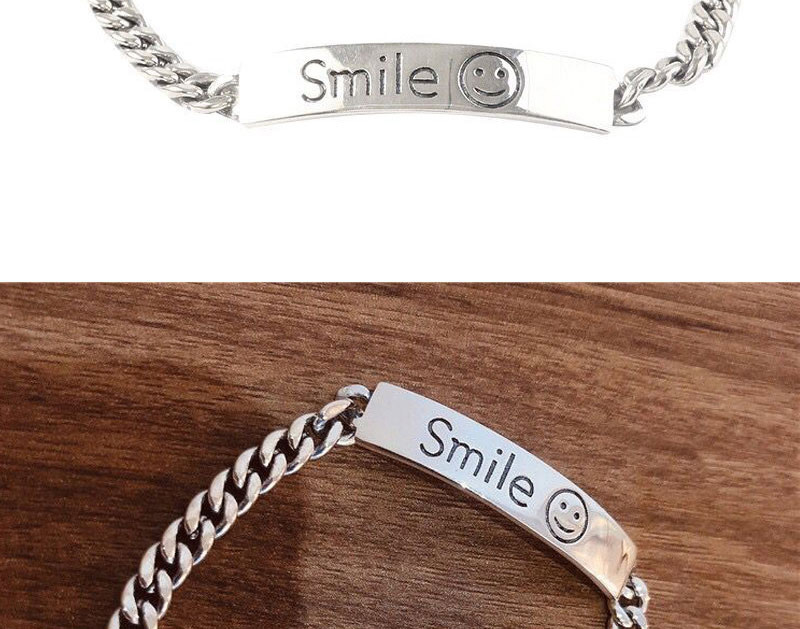 Fashion Silver Thai Imitation Silver Shield Smiley Bracelet,Fashion Bracelets
