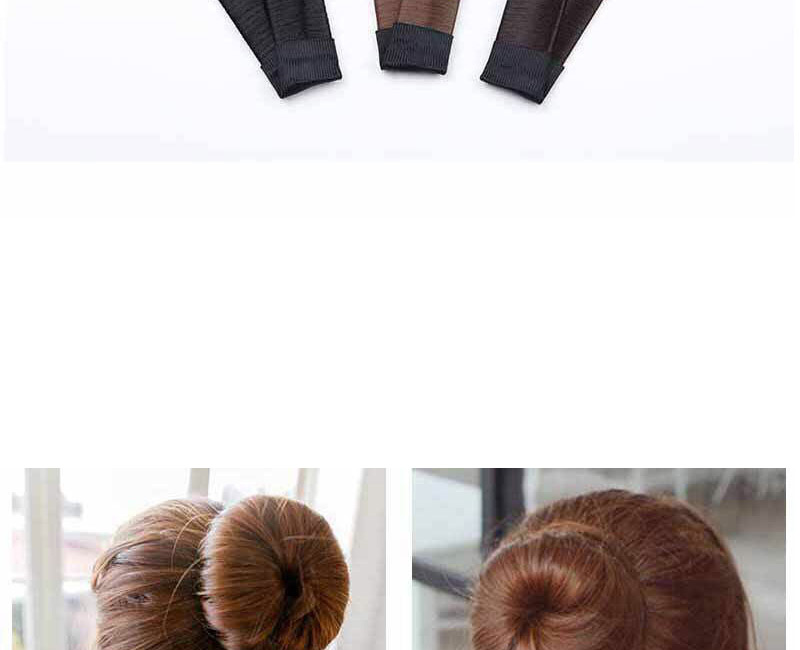 Fashion Black Hairball Styling Tool,Hair Ring