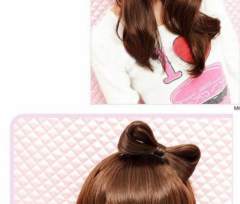 Fashion Brown Bow Wig Hair Clip,Wigs