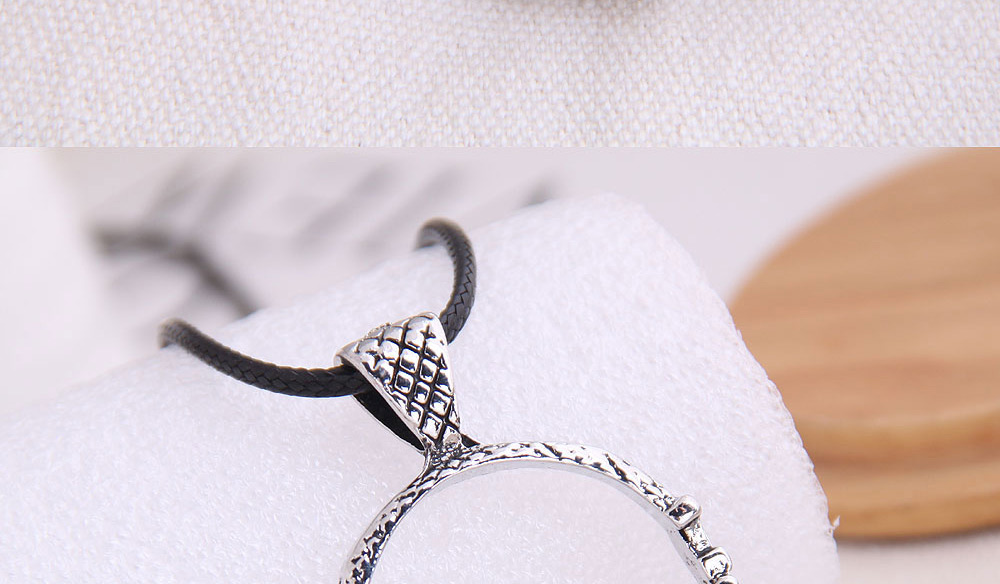 Fashion Silver Alloy Headphone Embossed Mens Necklace,Pendants