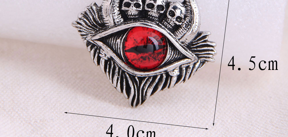 Fashion Red Skull-eye Embossed Mens Necklace,Pendants