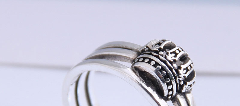 Fashion Silver Crown Alloy Openwork Ring,Fashion Rings