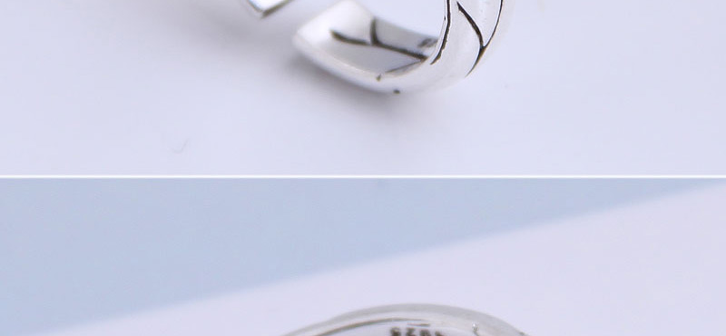 Fashion Silver Embossed Branch Open Ring,Fashion Rings