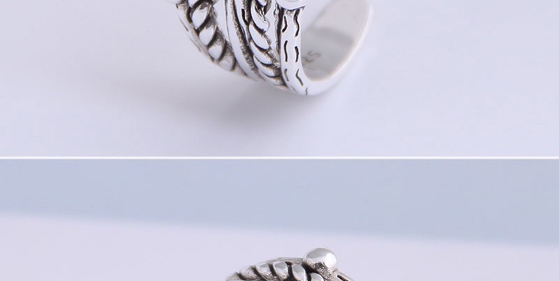 Fashion Silver Chain Wide Openwork Ring,Fashion Rings
