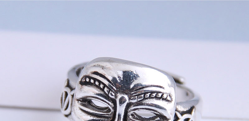 Fashion Silver Mask Relief Openwork Ring,Fashion Rings