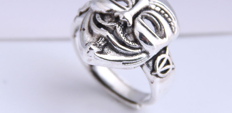 Fashion Silver Mask Relief Openwork Ring,Fashion Rings