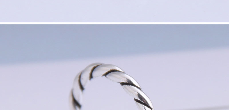 Fashion Silver Twisted Rope Open Ring,Fashion Rings