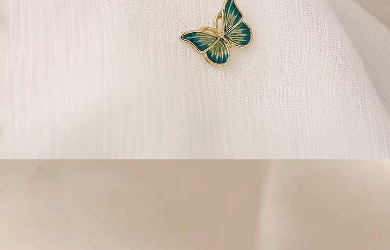 Fashion Blue Dripping Alloy Butterfly Earrings,Fashion Rings