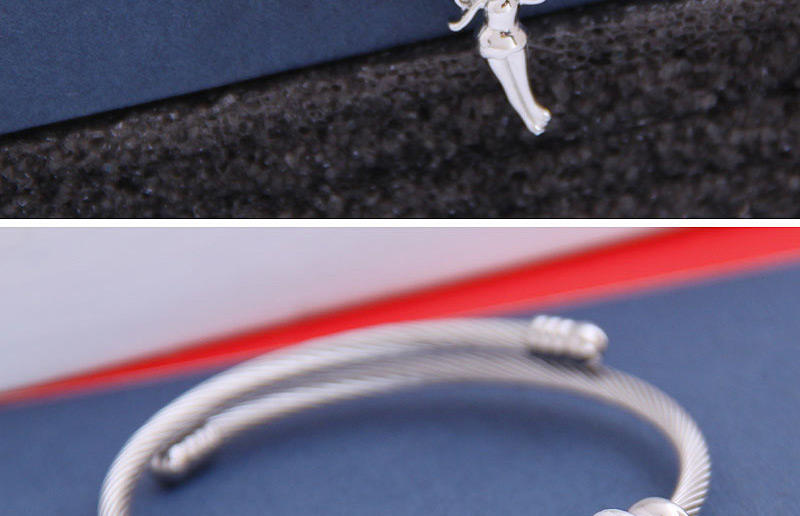 Fashion Red Diamond-shaped Love Angel Geometric Alloy Bracelet,Fashion Bangles