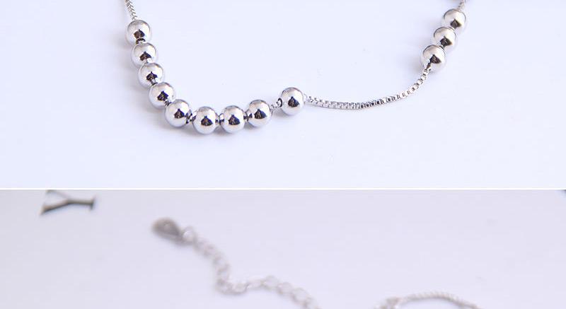 Fashion Silver Round Bead Alloy Adjustable Bracelet,Fashion Bracelets