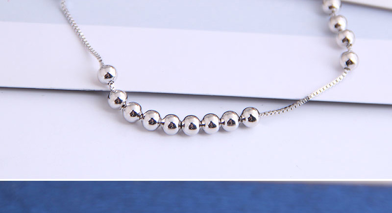 Fashion Silver Round Bead Alloy Adjustable Bracelet,Fashion Bracelets