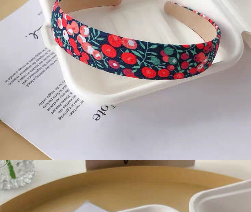 Fashion White Flower Printed Broadband Cloth Headband,Head Band