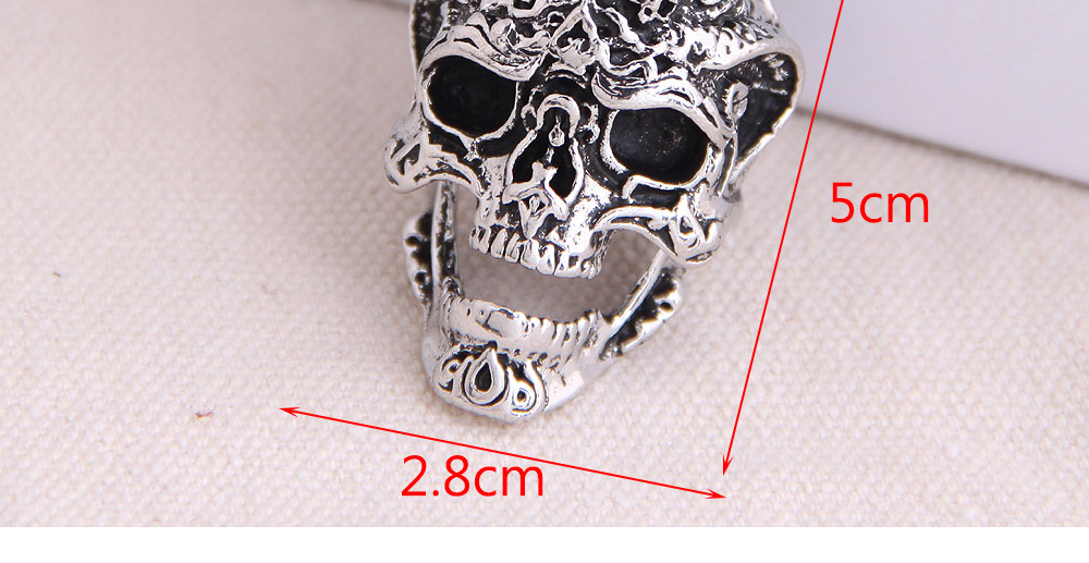 Fashion Silver Skull Alloy Mens Necklace,Pendants