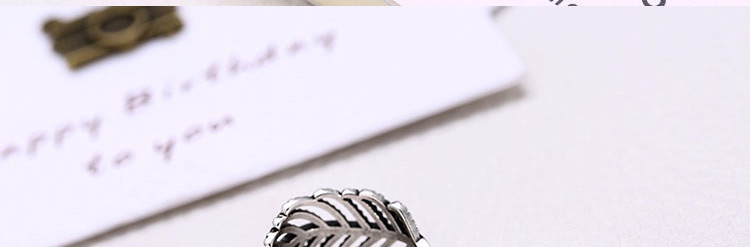 Fashion Silver Hollow Leaf Alloy Hollow Open Ring,Fashion Rings