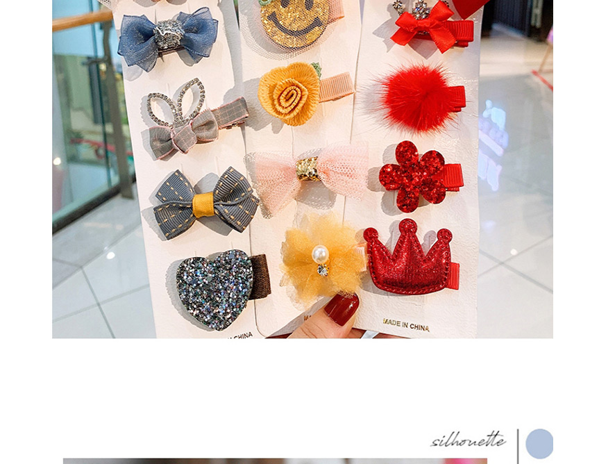 Fashion Red Bow And Diamond Flower Crown Children