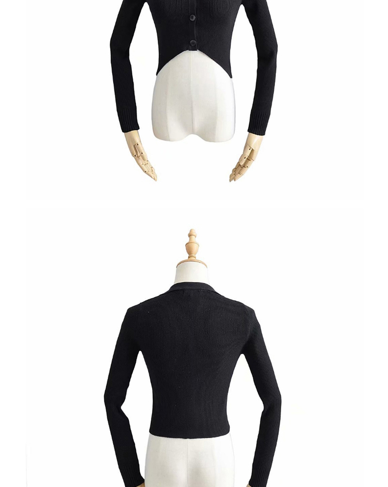Fashion White Lapel-breasted Open-neck Sweater,Hair Crown