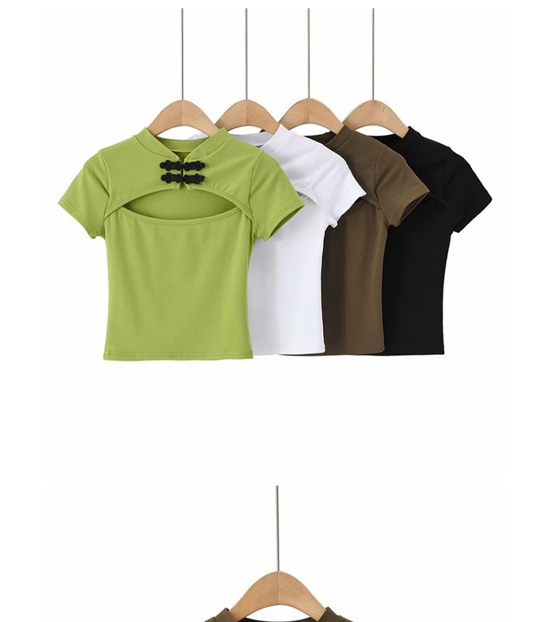 Fashion Fruit Green Chest Open T-shirt,Tank Tops & Camis