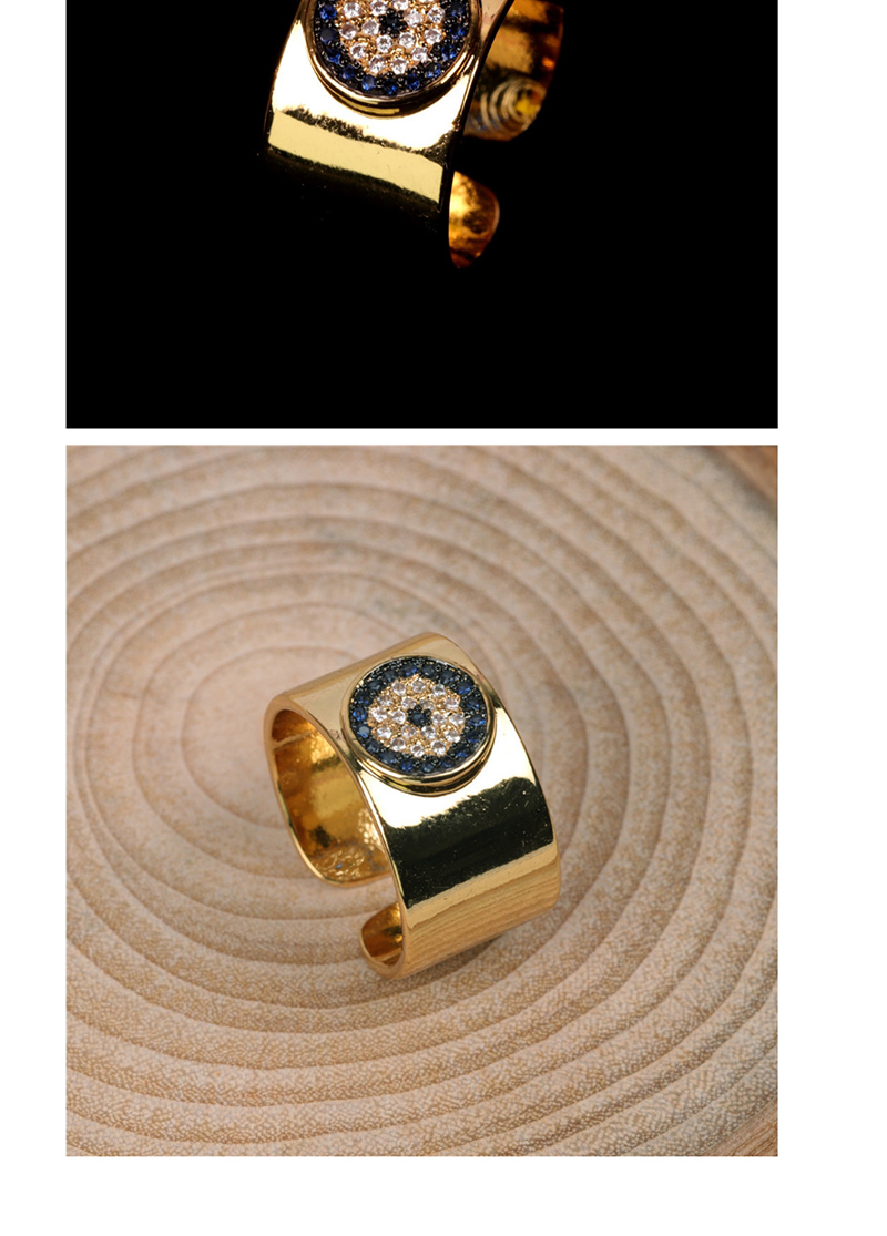 Fashion Golden Eye Micro Open Love Ring,Rings