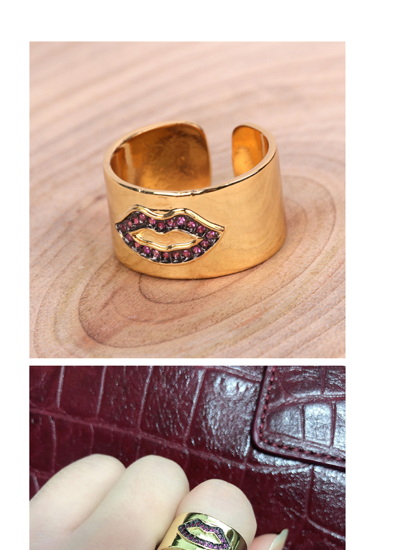 Fashion Golden Eye Micro Open Love Ring,Rings