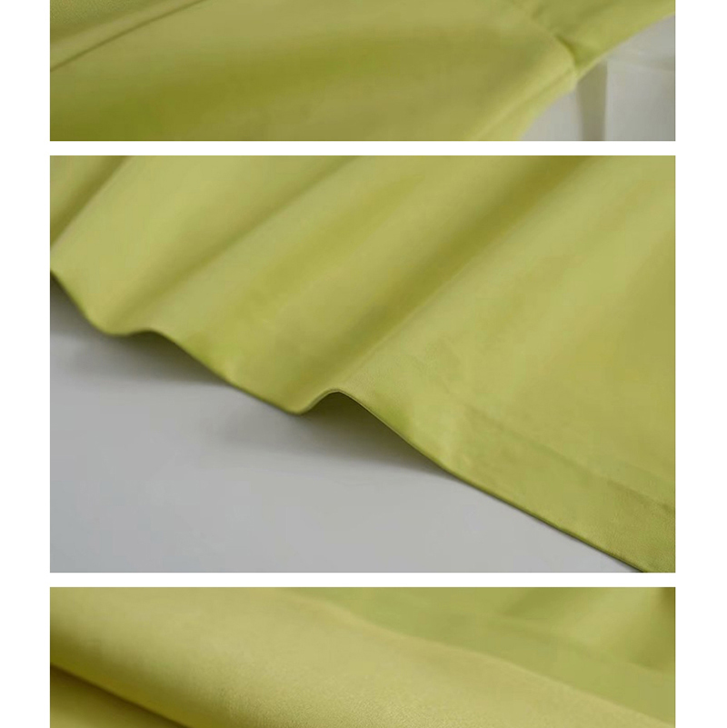 Fashion Fluorescent Yellow Satin Camisole Dress,Mini & Short Dresses