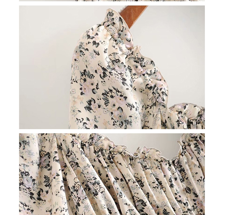 Fashion Color Silk Satin Floral Print Split Dress,Long Dress