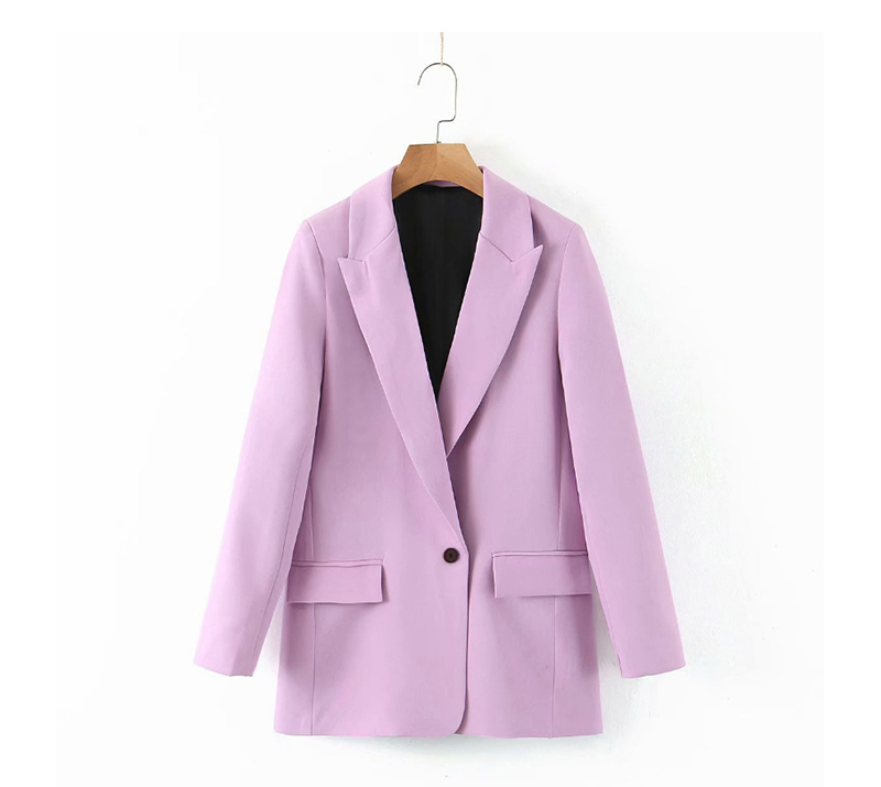Fashion Pink One Button Small Suit,Coat-Jacket