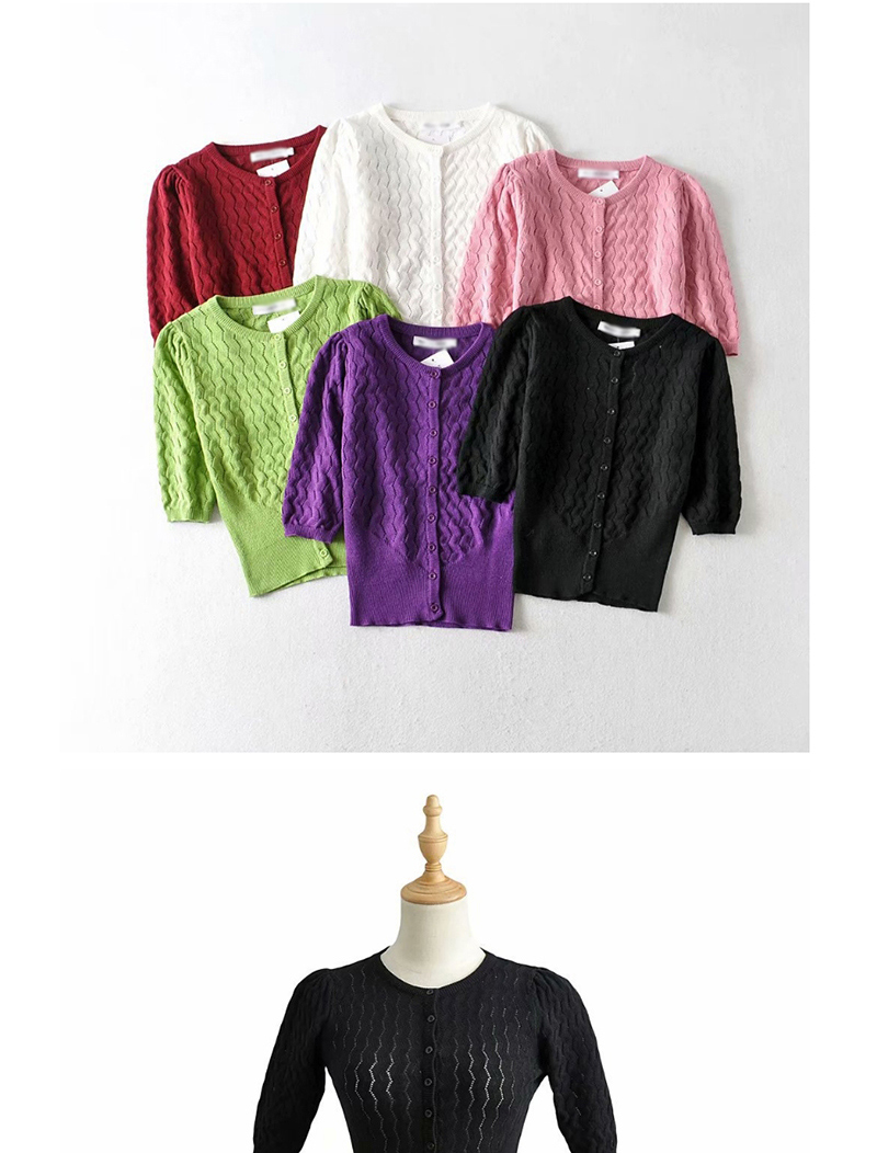 Fashion Deep Purple Cutout Waist Sweater,Sweater