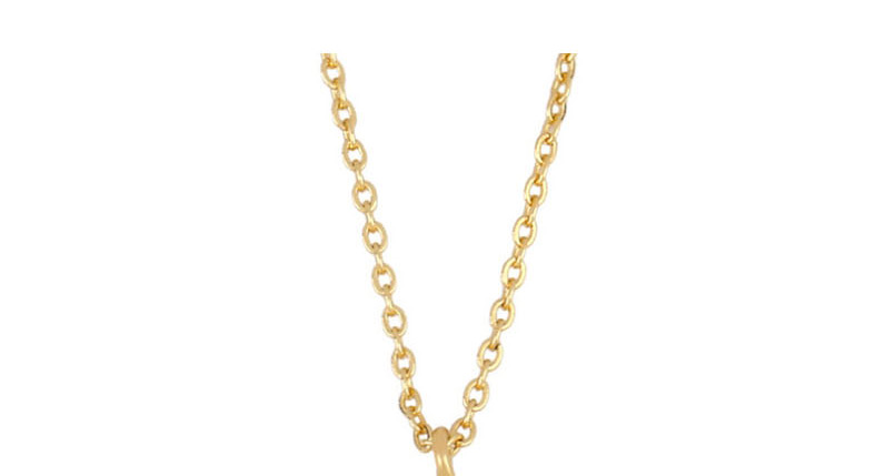 Fashion Golden Diamond Palm Necklace With Diamond Eyes,Necklaces
