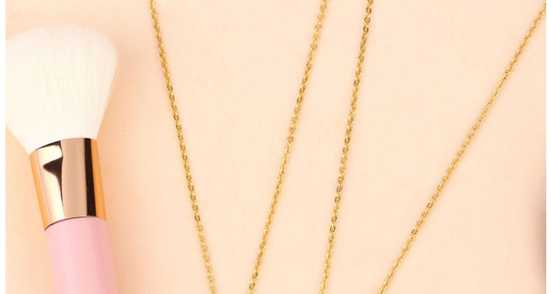 Fashion Golden Diamond Palm Necklace With Diamond Eyes,Necklaces